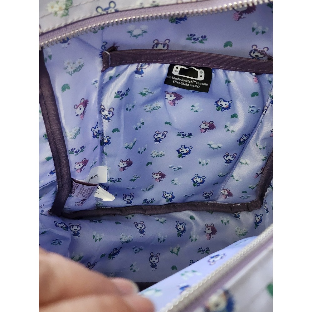 Nintendo Animal Crossing Able Sisters Mini Backpack Switch Console Sleeve Purple - Picture 6 of 7